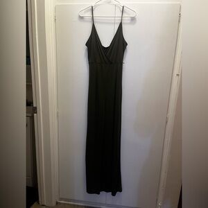 Forever 21 Olive Green Wide Leg Jumpsuit